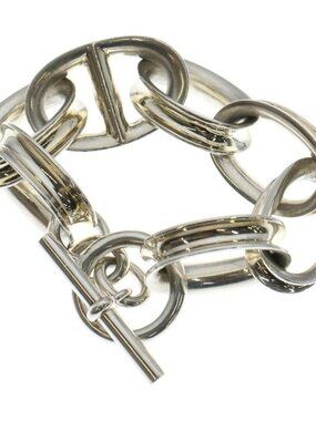 Hermes Reponse Silver Bracelet